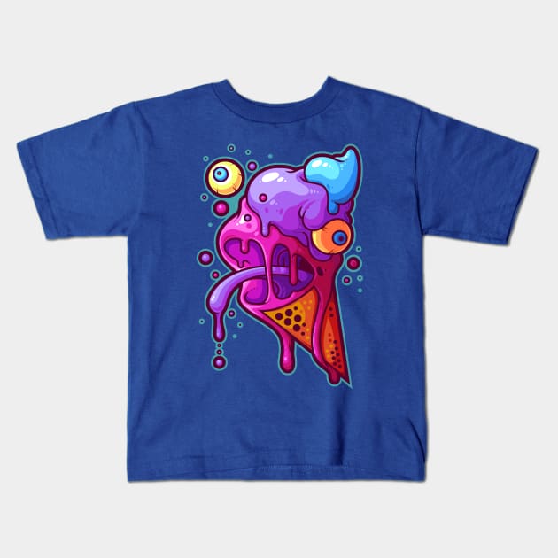 Terror Cone Kids T-Shirt by ArtisticDyslexia